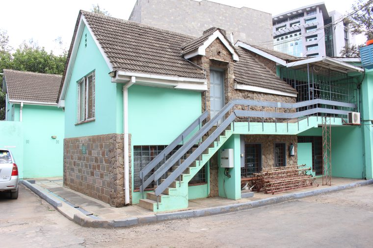 A photograph from TWR Kenya's studios in the 1980s